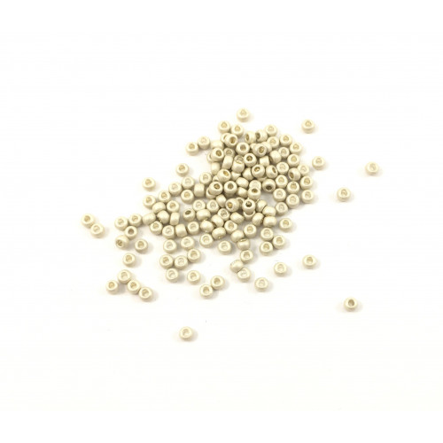 Seed bead no.10 silver matte terra